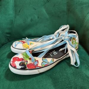 Converse All Star Low Top Ankle Lace Butterfly Sneakers